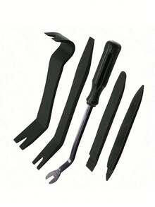 5 Pcs Car Trim Removal Tool Kit, Auto Door Panel Clip Fastener Plastic Removal Tools Set, Automotive Push Rivets Dashboards Interior Pry Tools