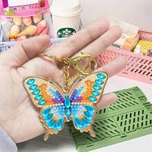 SNA 2025 Stil nou DIY Fluture Serie Model 5D Diamond Pictura Breloc Diamond Kit Pentru Decorarea Geantă Cadou De Ziua De Naștere DIY Meșteșuguri Diamond Pictura Artă