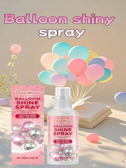 Balloon Glitter Spray - Illuminates, Creates Party Atmosphere, Decorates, Easy To Apply, Glossy, Latex, Balloon Spray, Home Goods, Birthday Events, Parties, Farewell Ceremonies, Balloon Accessories, Balloon Combinations, Holiday Supplies, Suitable For All Uses