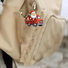 Adorno colgante decorativo de Papá Noel creativo, decoración colgante de árbol de Navidad de acrílico - regalo perfecto para la decoración del hogar y la oficina