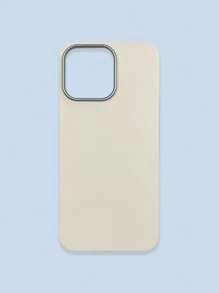 极简时尚白色、灰色、黑色仿皮纹理手机壳，防指纹、防水、防汗，超薄柔软触感，手机保护套，兼容三星、 17 Pro Max、13/14/15/16/16 Plus/16 Pro Max - 白色 - 查看 23