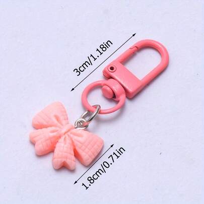 10 st Vivid Row Knot Keychains - Färgglada Resin Lobster Spänne Nyckelringar Med Avtagbara Ringar, Perfekt För Ryggsäckar Och Tillbehör, Ryggsäckstillbehör | Vivid Row Knot Design | Slitstarka Plastnyckelringar, Nyckelringstillbehör