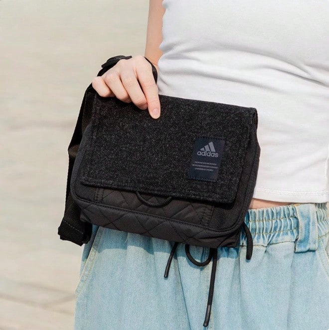 Adidas Unisex Casual Sports Minimalist Shoulder Bag, Handbag, Crossbody Bag - Black - View 1