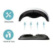 1Pc UV LED Gel Nail Lamp, Professional UV Nail Light For Gel Polish Fast Curing, LED Nail Gel UV Nail Dryer  For Home & Salon - trắng - Xem 5