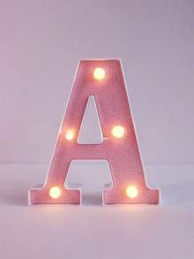 1 件 16 厘米/21 厘米 LED 字母灯，粉色闪烁字母灯，电池供电，房间装饰夜灯，桌面中心装饰，用于卧室、家庭、生日派对装饰、夜间婚礼、生日、圣诞灯、女孩礼物、儿童房装饰、婴儿房装饰、迎婴派对、情人节装饰 - 暖白光 - 查看 32