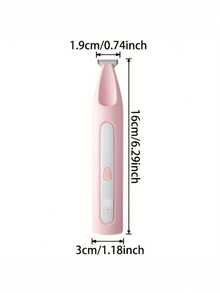 1 pieza Recortadora de pelo para mascotas recargable inalámbrica, adecuada para el aseo de perros pequeños, afeitadora eléctrica de bajo ruido con indicador de encendido LED, diseñada para patas, ojos, orejas, cara y cola, aplicable para diversas mascotas domésticas pequeñas - Multicolor - Ver 5