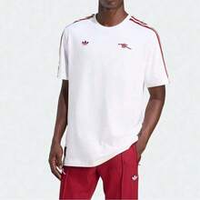 Adidas 男款 AFC ICON TEE 短袖T恤，针织圆领，TJM9395 - 白色 - 查看 2