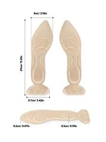 1 双女士 5D 缓震鞋垫，柔软、减震、吸湿排汗，舒适全长，适用于高跟鞋、运动鞋、休闲鞋，也是馈赠佳品。 - 黑色 - 查看 6