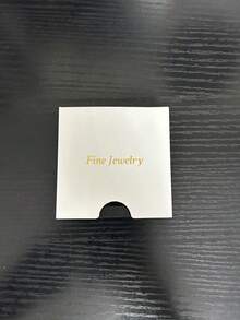 1 件纯银互锁吊坠项链，时尚简约精致颈链 - 玫瑰金 - 查看 6