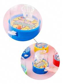 [PACOTE DE 10 - SURPRESA DE FERIADO] Mini Conjunto de Basquete de Dedo - Aro Transparente e Bolas Coloridas, Brinde Perfeito para Meias de Natal/Halloween (Pronto para Viagem!)