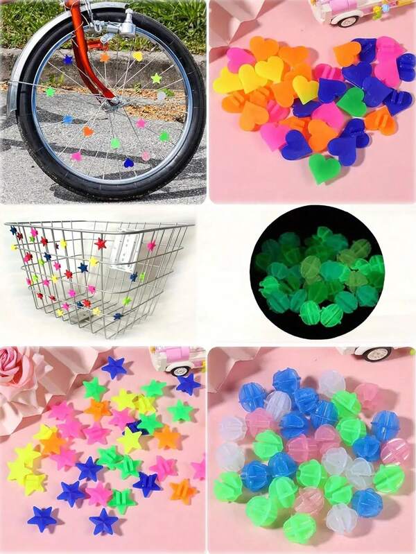 36pcs Spoke Beads Bicycle Decoration, Bright Colors, Eye-Catching Design, Easy To Install And Remove, Suitable For Most Standard Bicycles, Create Fun, Playful Wheel Appearances For Daily Commuting, Recreational Rides, And Festival Outings, Vibrant Hues That Stand Out In Urban Streets, Lightweight Durable Plastic Beads, Wind-Resistant Yet For Tire , Quick Attachment With Simple Clips, Removable Without Tools, Perfect Gift For Cycling Enthusiasts, Ideal For Personalization, Fashionable Accessory To Elevate Your Ride Aesthetics, Pair With Other Colorful Gear For Coordinated Look, Suitable For Gifting And Collecting