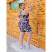 Kit 3 Bermudas Plus Size Estampadas Fitness G1 ao G3 - Cós Alto, Confortáveis, Cores Sortidas