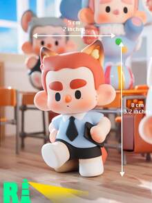 1pc Or More Cute Anime Character PVC Model Figurine, Animal Tea Party Style, Excellent Halloween Gift For Figurine Collector Friends, Perfect For Room Decor - Baby Blue - View 9