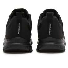 Skechers 男士綁帶輕量運動跑步鞋，舒適透氣緩震休閒鞋 8790230-BBK - 純黑色 - 查看 10