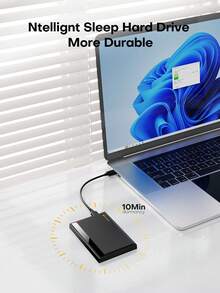 Kodak Portable Hard Drive 2TB/1TB/500GB HDD 2.5 Inch 5Gbps External USB3.0 Storage Disk Compatible With PC Desktop Laptops - Black - View 7