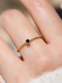 闪耀奢华小众精致迷你钻石18K金戒指，星空钻石戒指，优雅珠宝