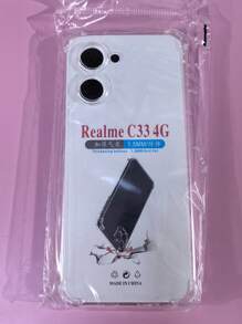 Transparent Four-Corner Anti-Drop Case, Suitable For Realme Series, Realme Phone Transparent Four-Corner Anti-Drop Case. Phone Case, Phone Protective Cover, Phone Shell, Phone Cover, Anti-Drop Phone Case, Transparent Phone Case, Minimalist Phone Case, Solid Color Phone Case, Transparent Phone Case, TPU Anti-Drop Phone Case (Military-Grade Anti-Drop) - Clear - View 60