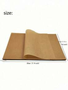 50 /100Pcs Parchment Paper Baking Sheets,Precut Non-Stick Parchment Sheets For Baking, Cooking, Grilling, Air Fryer And Steaming Fit For Most Sheet Pans - Khaki - View 7