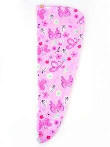 2条装超细纤维干发巾，女童款，2件套速干发巾带纽扣，湿发头巾，女童款，暗黑独角兽 - 彩色 - 查看 23