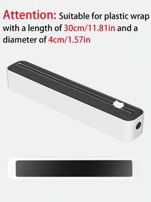 1个二合一厨房保鲜膜分配器，带切割器的塑料保鲜膜分配器，家用保鲜膜切割器，铝箔和保鲜膜切割盒，保鲜袋切割盒，带切割器，带滑动切割器的塑料保鲜膜分配器