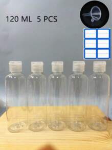 30ml/50ml/60ml Travel Bottles For Shampoo And Shower Gel, Flip-Top, Leakproof, Squeeze Container, 100ml/120ml Cosmetic Bottle, Reusable, , Family Essential