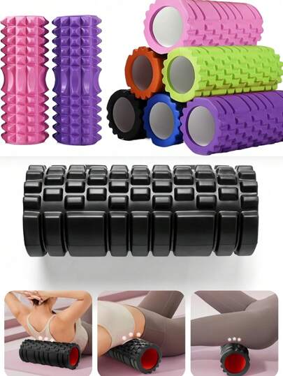 Foam Yoga Massage Roller, Used For Muscle Relaxation And Flexibility - Texture Surface Deep Tissue Massage, Very Suitable For Yoga, Pilates And Fitness Exercise, Yoga Accessories | Texture Roller | Lightweight Roller, Yoga Accessories