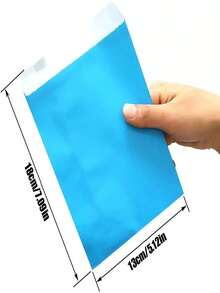 25/50 件彩色牛皮纸袋、礼品袋、零食袋、礼品包装袋、婚礼生日新年派对礼品用品礼品袋 - 彩色 - 查看 3