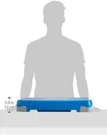 Tone Fitness Compact Aerobic Step Platform | Exercise Step - Medium Blue/Gray - View 6