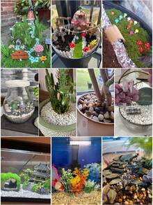 Natural Decorative River Stone - Mixed Color Pebble, Suitable For Aquarium, Garden, And Indoor/Outdoor Decorative Stone Crushed Stone, Suitable For Fish Tank Bottom Sand, Vase And Flower Pot Filling, Aquatic Plants, Micro Landscape, Mini Garden Natural Stone Mixture, Perfect For Halloween, Christmas, New Year