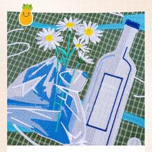 1 Stück olivgrüne Gletschergänseblume Nylon Einkaufstasche, modische lässige große Schulter Umhängetasche, neu für den Herbst, wasserdichte Pendler Tragetasche