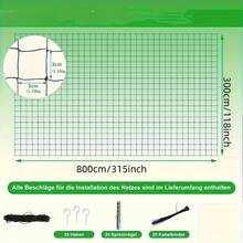 Extra Large Cat Safety Net - Heavy Duty Anti-Fall Window, Balcony, Yard Netting - Large Coverage, Easy Indoor/Outdoor Installation - Suitable For Multi-Cat Households - Black Grid, Pet Safety Net, Yard Boundary Setting - Multicolor - View 5