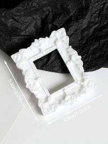 10个/1个复古奢华巴洛克风格树脂相框装饰，圣诞DIY童话娃娃屋迷你相框装饰，适合圣诞娃娃展示，送给家人和朋友的惊喜礼物，珠宝店景观配件