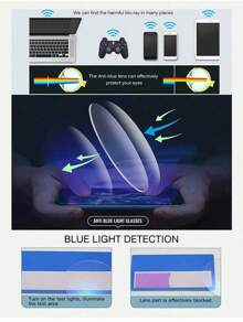 3pcs Glasses - Fashion Square Eyeglasses, Face-Flattering,Anti Ray Computer Gaming Glasses, Blue Blockers Glasses Women/Men,Daily Versatile School Style