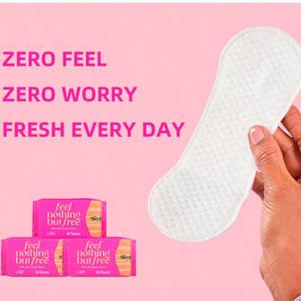  40片/120片 Freemore 卫生巾超薄护垫（165mm），零触感零担忧，快速吸收，干爽舒适，全天使用，创新可重复密封包装