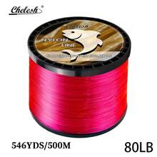 chelesh 546yds, 328yds Monofilament Nylon Fishing Line, Transparent Invisible Absorbent, Abrasion Resistant Nylon Line, Diameter 0.52mm-1.0mm, Strength 35LB-150LB, Suitable For Freshwater, Saltwater, Sea Fishing, Ideal For Long Distance Casting And Braiding Nets, Also Can Be Used For Invisible String, Beading, Strong Monofilament, Hanging Handmade DIY Decorations And Crafts.