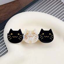 2pcs Cute Animal Acetate Hair Clips, Suitable For Women For Daily, Dating, Birthday, Valentine's Day, New Year Party, Beach Music Festival (Slight Color Difference), Hair Accessories, Hair Barrettes Claw Clips, School Stuff, Head Accessories - Cat Hair Clip - View 19