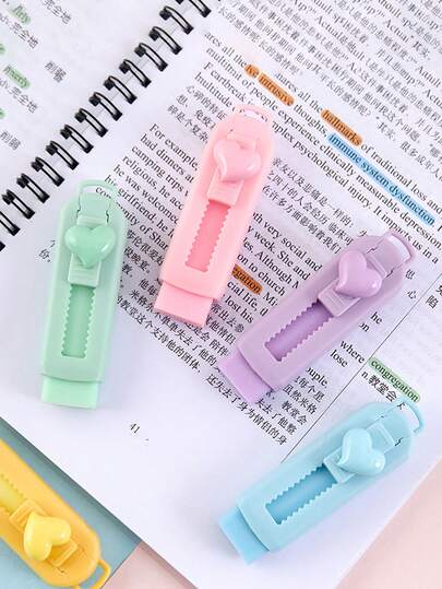 1 cục tẩy hình nơ màu Macaron, có thể dùng với bút chì và bút chì màu, vật dụng cần thiết cho năm học mới.