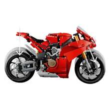 LEGO Technic Ducati Panigale V4 S 摩托车玩具 - 成人拼搭套装，男女适用，18 岁以上 - 生日礼物 - 42202
