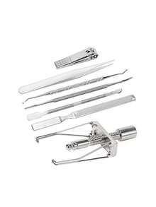 12 قطعة/مجموعة من رقع تصحيح أظافر القدم المتنامية من الفولاذ المقاوم للصدأ، واقي الأظافر، وسادة تصحيح الأظافر، طقم أدوات تصحيح أظافر القدم المتنامية، تحسين خالٍ من الألم لأظافر القدم المتنامية، مناسب لمختلف أدوات أظافر القدم المتنامية (الخدوش على سطح المنتج من الفولاذ المقاوم للصدأ طبيعية ولا تؤثر على استخدام المنتج)