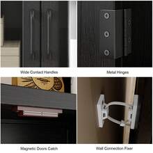 Wine Bar Cabinet, 71" Tall Arched Storage Cabinets With Door, Liquor Bar Cabinet, Whiskey Station With Wine Rack & Glass Holder,  Liquor Cabinet For Home