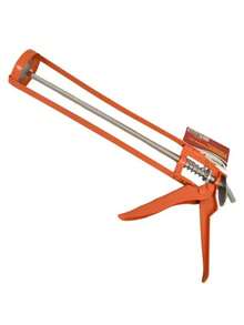 Pistola Calafateadora Tipo Esqueleto Para Cartucho De Silicon Fumetax - Naranja - Ver 2