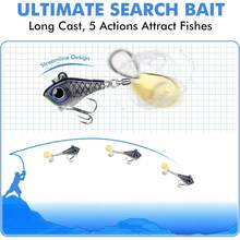 Fishing Jigs de Pesca Giratorios de Cola Giratoria, Bien Hecho Gallo Cola Señuelos de Pesca con Flash Cuerpo de Cobre y La Hoja, Jigs de Agua Dulce Crappie, Hoja Cebo para Trucha Perca - C-0.7"-1/16 onzas - Ver 11