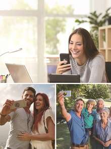 1/5pcs Customized Picture/Text/Logo Portable Adjustable Foldable Air Cushion Phone Holder, Suitable For Advertising Gifts, Presents For Family And Friends