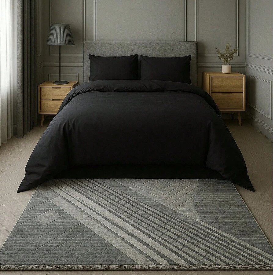 CNZB-2/3 件套羽绒被套，床上用品套装，纯色亲肤被套，简约风格被套，舒适柔软透气，适用于单人/双人/全尺寸/特大号/大号床尺寸 - 非常适合卧室、客房、宿舍，1 件羽绒被套配 1/2 件枕套（无填充物）可机洗 - 白色 - 查看 1