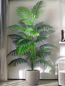 Conjunto artificial de 3 en 1 de árbol de palma ultra realista con Monstera y Ave del Paraíso - Plantas de palma de areca falsas de 90-120 cm de altura, decoración tropical de plástico para interiores/exteriores para el hogar, jardín, boda y fiesta, árboles falsos de bajo mantenimiento para sala de estar, oficina, patio, balcón y decoración de eventos (diseño resistente al agua + idea de regalo perfecta para inauguración de casa/cumpleaños)