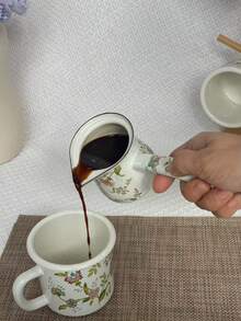 极简3件套咖啡漏斗、咖啡杯、咖啡豆储存罐，日常便携咖啡用具套装，适合圣诞节、万圣节、感恩节及日常家庭聚会烘焙咖啡，可作为馈赠亲朋好友的礼物 - Blue Star Flower - 查看 4