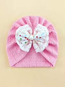 Conjunto de diadema, gorro y calcetines con estampado floral para bebé de 0 a 6 meses, gorro y calcetines para recién nacido, para todas las estaciones - Multicolor - Ver 12