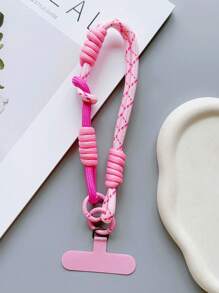 Nuevo accesorio de muñeca tejido a mano con conector de funda para teléfono, accesorio universal para funda de teléfono, colgante portátil antideslizante y antideslizante