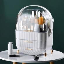 1PC Independently Designed Lightweight Luxury Cosmetics Storage Box, Skincare Product Covered Handheld Large Capacity Dust-Proof Makeup Box - Multicolor - View 5