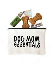 Saco de Armazenamento de Petiscos para Cachorro, Saco de Presente para Animais de Estimação, Saco de Armazenamento de Itens para Animais de Estimação com Padrão Fofo de Petiscos para Animais de Estimação, Saco com Zíper Leve, Adequado para Viagens e Uso Diário, Perfeito para Brinquedos, Petiscos e Guias de Animais de Estimação - O Presente Perfeito para Mamães e Papais de Cachorros, Presentes de Festa de Animais de Estimação